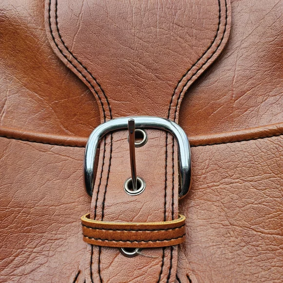 SEARS Vintage 1980's Tan Overnight Travel Bag OS Nmbr 9005 Original Keys - Picture 2 of 10